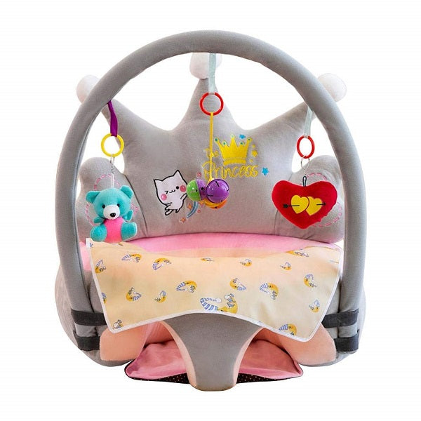 Cute Cartoon Infant Learning Chair with Toys