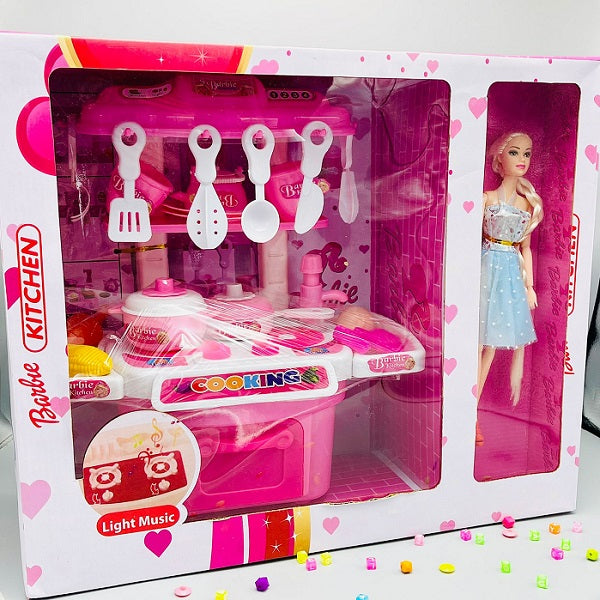 Kitchen Set with Doll