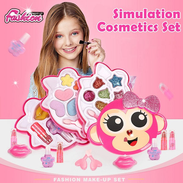 Cute Monkey Shape Kids Makeup Set