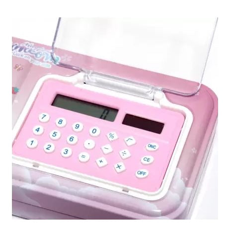 Pencil Box with Calculator (Multicolour)