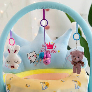 Cute Cartoon Infant Learning Chair with Toys