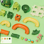 Dinosaur Roll Ball Building Blocks Track Toy For Kids