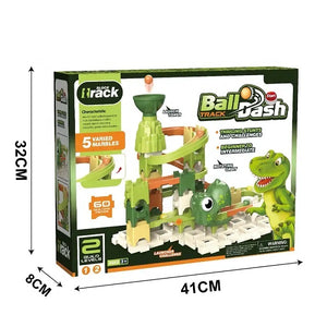 Dinosaur Roll Ball Building Blocks Track Toy For Kids