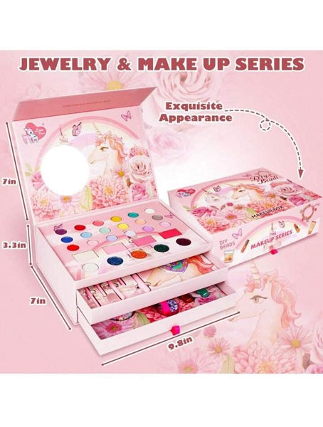 Kids Girls Makeup Kit Real Cosmetics Set