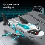Electric Light Sound Effect Mechanical Crawling Shark Animal Toy