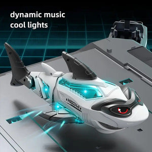 Electric Light Sound Effect Mechanical Crawling Shark Animal Toy