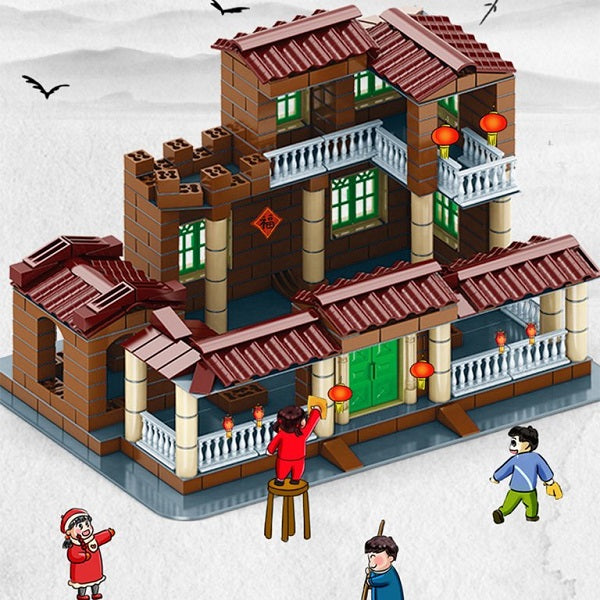 DIY Manual Building Villa Model Toys