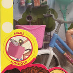 Doll with Bicycle Playset