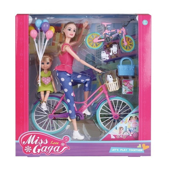 Doll With Bicycle