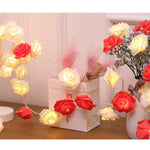 LED Rose Flower String Fairy Light Color White And Red