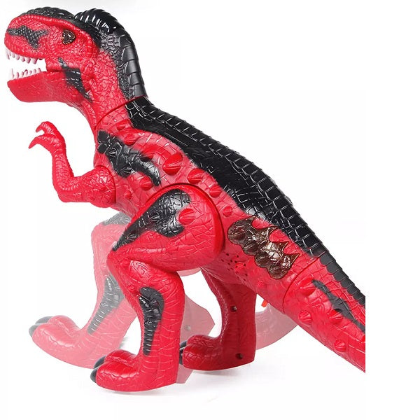 Electric T-Rex Dinosaur Toy with Simulated Fire from LED Light Up