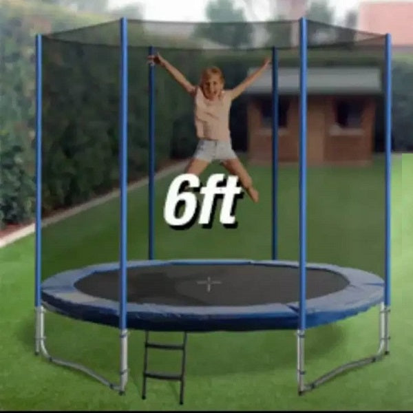 Trampoline With Net And Ladder