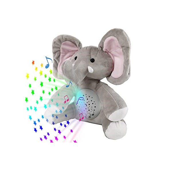 Elephant Night Light and Star Projector for Kids