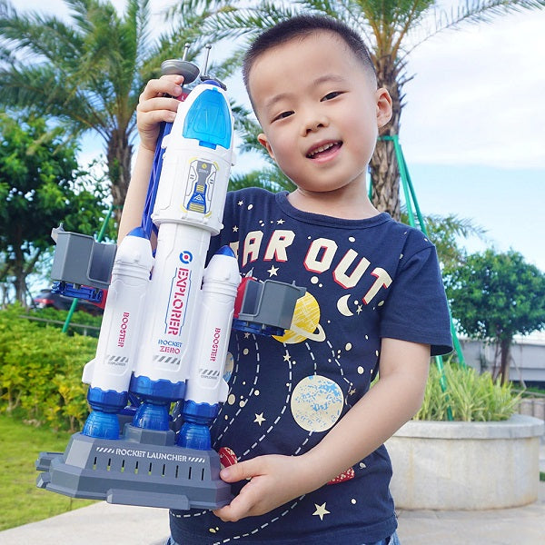 3 in1 Space Rocket Toys with Lights and Music