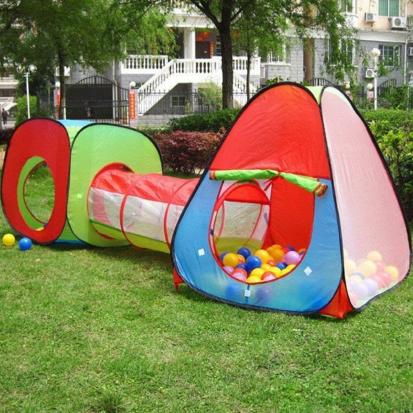 3 in 1 Children's, Kids Pop Up Play Tent and Tunnel