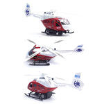 Helicopter Pull Back LED Music Model Toy