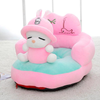 Baby's Cute Pink Animal Cartoon Plush Toys Support Chair Infant Learning To Sit Removable & Washable Baby Soft Seats Sofa