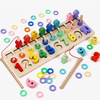 Wooden Fish Game With Counting Puzzle