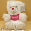 Bear With Pink Sorry T-shirt Size 10"