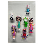 Set of 7  Dollhouse Multicolor figurines