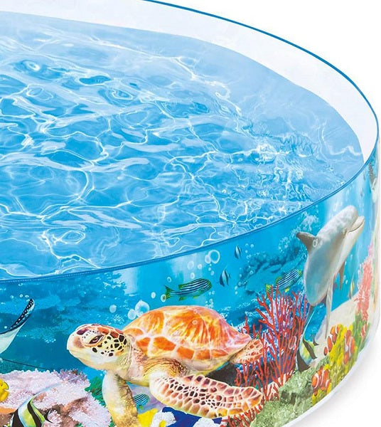 Deep Sea Blue Snap Set Swimming Pool