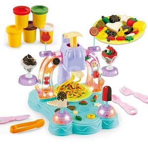 Colorful Ice Cream Modelling Clay Set With Music