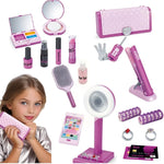 Makeup Toy Set For Girls- Handbag Mobile Phone Car Key Comb