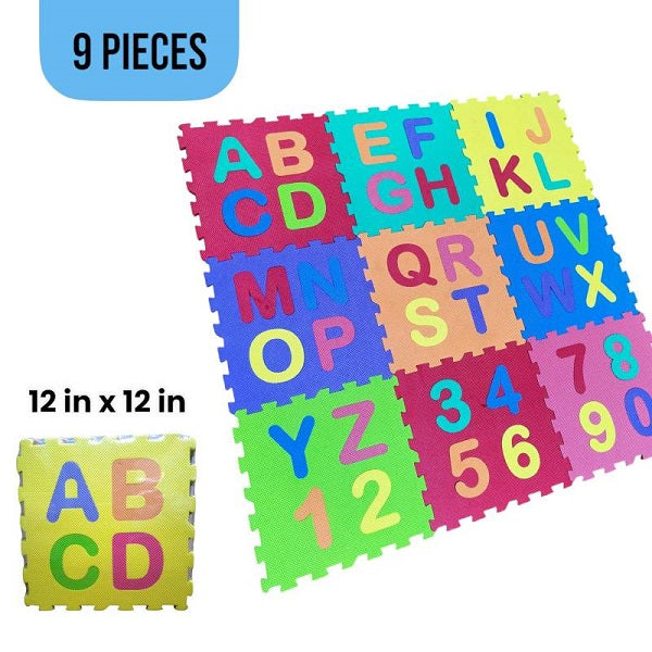 Learning Foam Puzzle Playmat 9 PCS