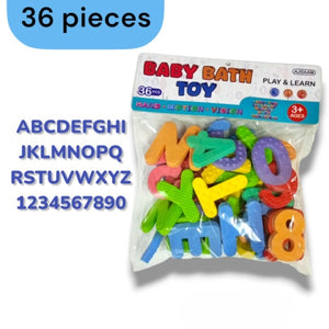 36pcs Eva Alphabets + Numbers  Toy for childrens