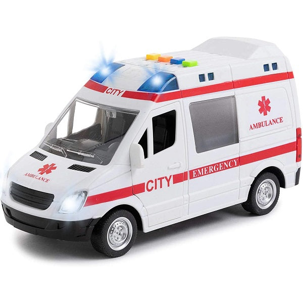 Ambulance Toy Car with Light & Siren Sound Effects