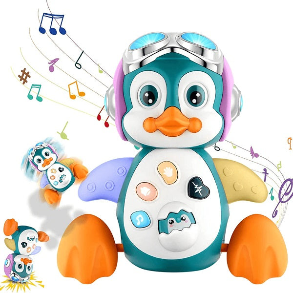 MUSICAL CRAWLING PENGUIN TOY