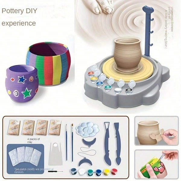 Big Size Pottery Arts DIY | Pottery Wheel Kit Toy