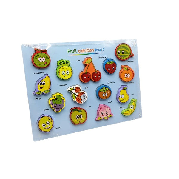 Fruits Wooden Learning Preschool Board