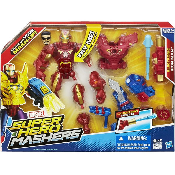 Super Hero Mashers Electronic Iron Man Figure