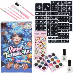 DIY Large Glitter Tattoo Makeup Kit For Kids