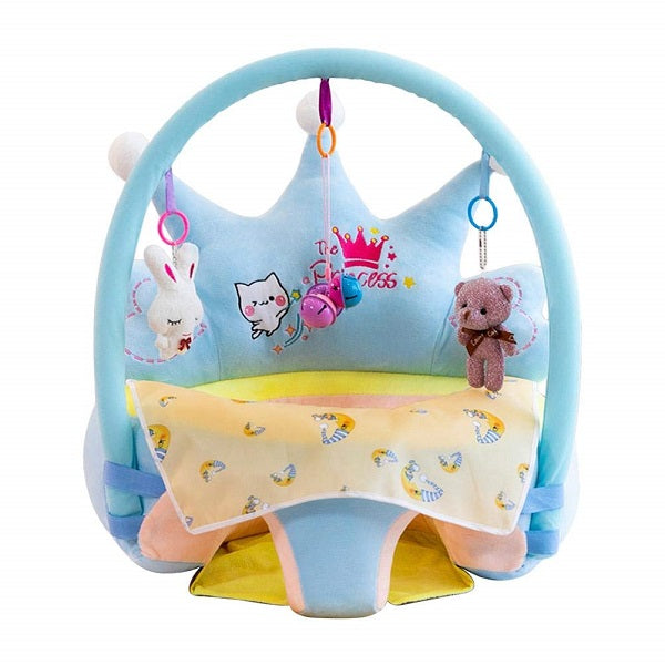 Cute Cartoon Infant Learning Chair with Toys