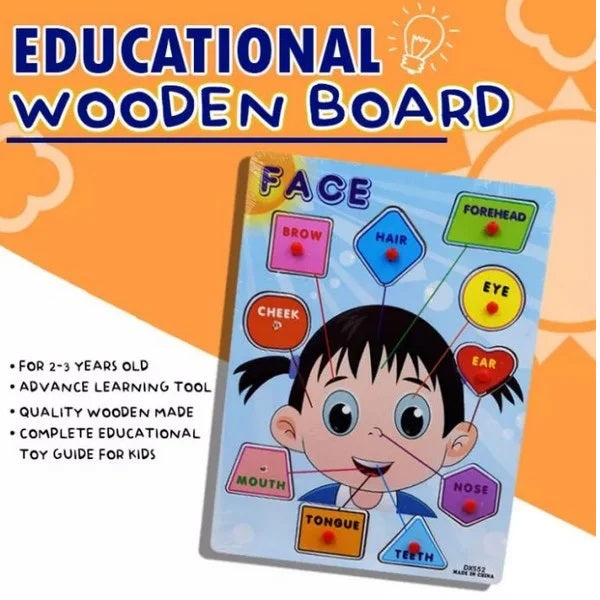 Educational Wooden Face Puzzle