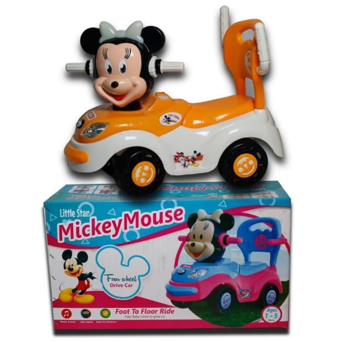 Mickey push cheap car