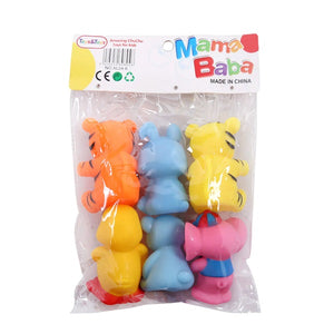 Pack of 6 Bathtub Soft Animal Toy