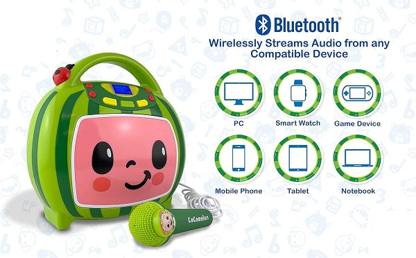 Coco-melon Speaker with Microphone for Kids