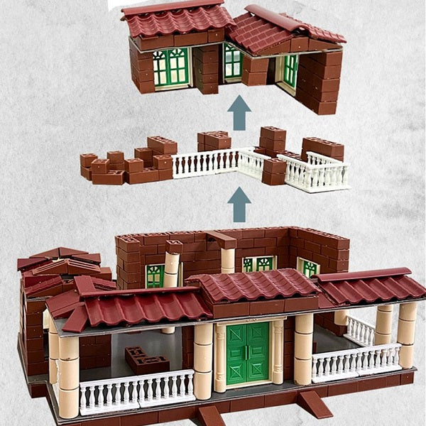 DIY Manual Building Villa Model Toys