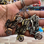 Metallic Bike Keychain