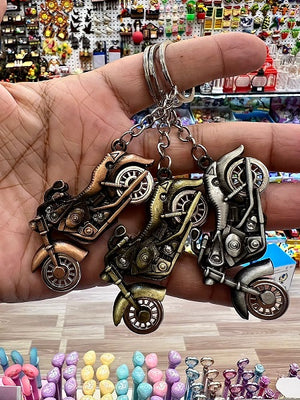 Metallic Bike Keychain