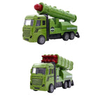 2Pcs Pull Back Metal Truck