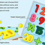 3D Wooden Number Puzzle Educational Learning Game