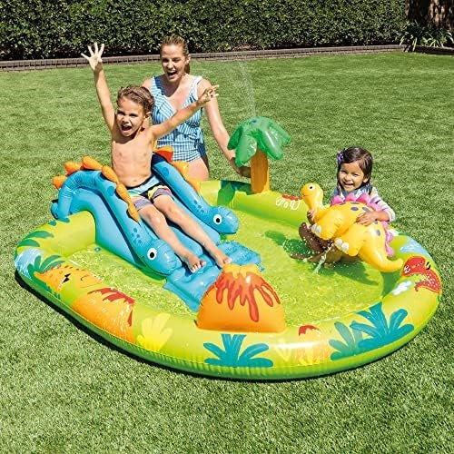 Little Dino Dinosaur Themed Inflatable Backyard Pool