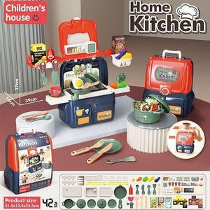 2 in 1 Kitchen Set for School Packing Bag