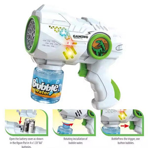 Bubble Machine, Automatic Light Up Bubble Blower for Outdoor