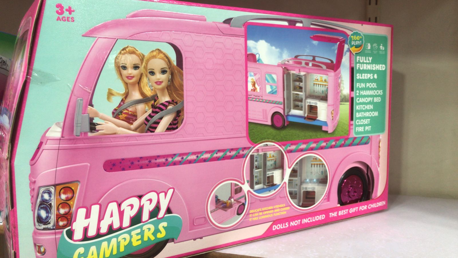 Camper, Playset with  Accessories