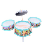 Jazz Drum Kit Play Set With 4 Music Card & Stool